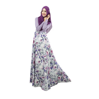 Aooluo 2016 New Muslim Women's Clothing With the National Dress The Middle East Arab hui Long Dress(Purple) - intl  