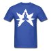 AOSEN FASHION Custom Printed Men's Vitality Cartoon T-Shirts Royal Blue  