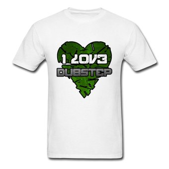 AOSEN FASHION Men's I Love Dubstep T-Shirts White - intl  