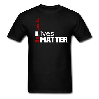 AOSEN FASHION Personalize Men's Lives Matter T-Shirts Black  