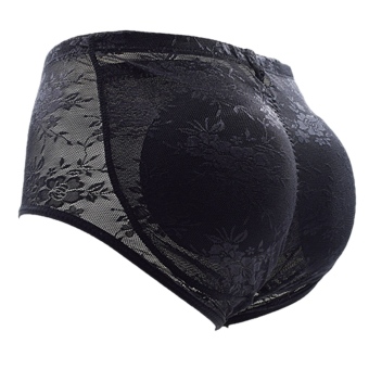 AOXINDA Womens Shaper Briefs Bamboo Charcoal Fiber Underwear Shapewear Padded Butt Hip Enhance Shaper Underpant Size S - Black - intl  