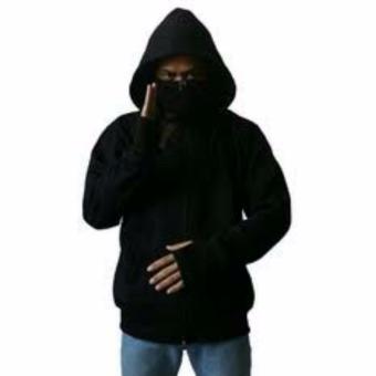 Arfi jaket hoodie ninja hitam  