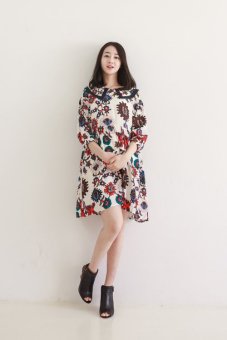 Aria_korea Maternity Pattern Dress  