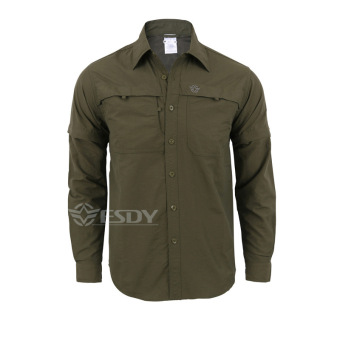 Army Men's Summer Tactical Shirt Quick Dry Shirt Removable Outdoor Leisure Breathable Military Shirt - Intl  