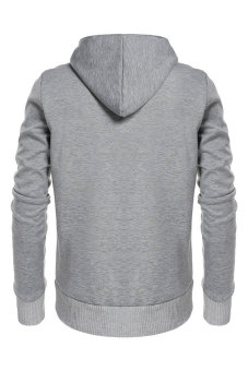 ASTAR COOFANDY Men's Casual Long Sleeve Hooded Side Zip Hoodies Coat With Fleece (Grey)  