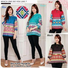 Atasan blouse wanita jumbo Grace - hitam