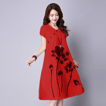 Ayako Fashion Dress Calista - YTK - (Red)  