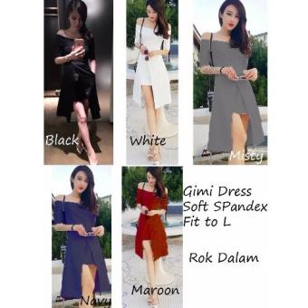 Azure Fashion GIMI Dress - Hitam | Dress Wanita | Pakaian Wanita  