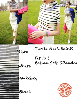 Azure Fashion TurtleNeck Salur - Dark Grey  