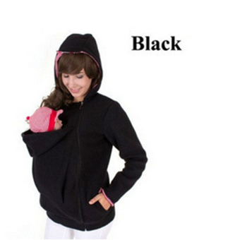 Baby Carrier Jacket Kangaroo Winter Outerwear Coat for Pregnant Women Multifunctional Mother Kangaroo Female Sweater Coat(Black) - intl  