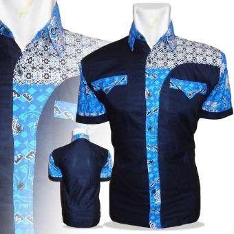 Baju Batik Pria Kemeja BKM Bermotif 03  