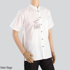 Br13617 C13 Dragon X White Baju Kemeja Pria Dewasa Hem Laki ... - Gambar