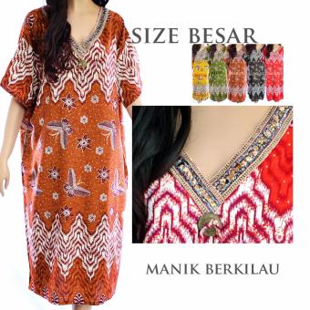 Baju Tidur Daster Batik Jumbo Big Size Rayon XXXL Gaya India LD19  