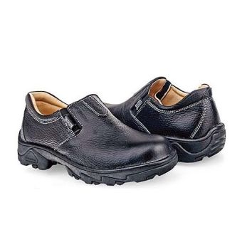 Baricco BRC 611 Sepatu Safety Boots Pria Kulit Asli Keren ( Hitam )  