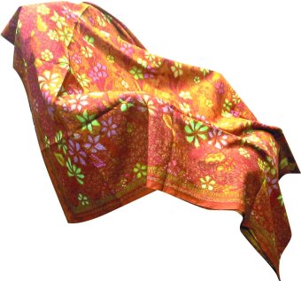 Batik Anom Batik Tulis Kombinasi - Motif Java Hokokai - Katun Doby - Kuning Emas  