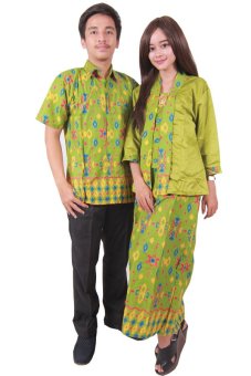 Batik Putri Ayu Solo Batik Sarimbit Batik Couple Ayuna Srg 45-Hijau  