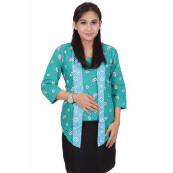Batik putri ayu solo blouse batik kutubaru B200 [Hijau]  