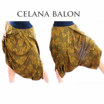 Bawahan Celana Batik Kulot Balon Sogan LC2  