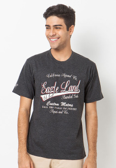 BCD Cantwo T Shirt Eagle Land - Charcoal  