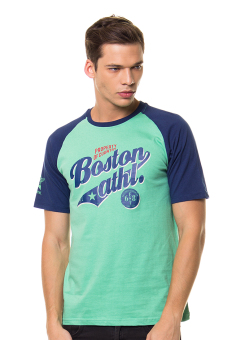 BCD Intelegence Sports T Shirt Raglan Boston - Green  
