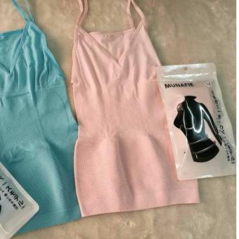 Beautylover Munafie Atasan Pelangsing Slimming Suit Body Shaper Korset Camisol Tank Top - Pink  