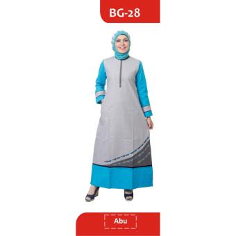 Believe AG-28 Baju Muslim Baju Hijab Baju Muslim Modern Wanita Baju Muslim Gamis Dress Kaos Abu  