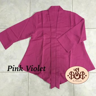 BILY SHOP BALI Kebaya Kutubaru Kupu Lengan 7/8 Pink Violet  
