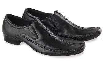 Blackkelly LBS 237 Sepatu Pantofel Pria Kulit Premium Sol TPR Menarik (Hitam)  