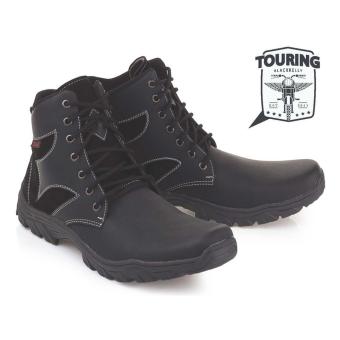 Blackkelly Sepatu Boots Touring Pria LSM 879 - Black  
