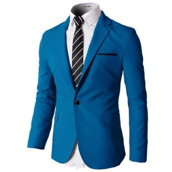 Blazer Pria - Blue Stylish Mens Suit  