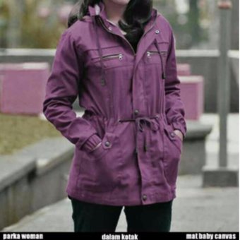 BlessHer Jaket Parka wanita 5021 Ungu  