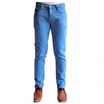 Blue Jeans Celana Jeans Straight Fit BioBlitz model BJ523 - Biru Muda  