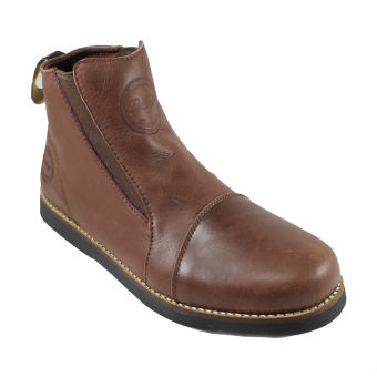 Bradleys Buls Sepatu Boots Pria - Leather Pull Up Brown  