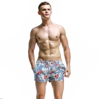 Brand Men's Beach Shorts Swimwear Beach Shorts Beachwear Shorts S(Blue) - intl  