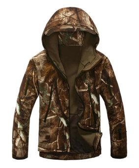 C1S Men High Quality Waterproof Windproof Climbing Soft Shell Tactical Sports Jacket (#5 CP Camouflage) - intl  