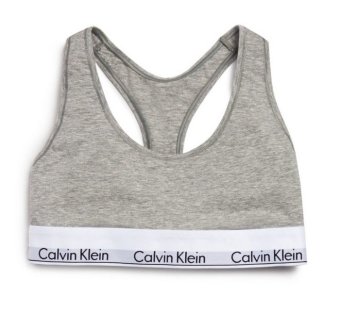 Calvin Klein Modern Cotton Bralette - Pakaian dalam set wanita - Grey  