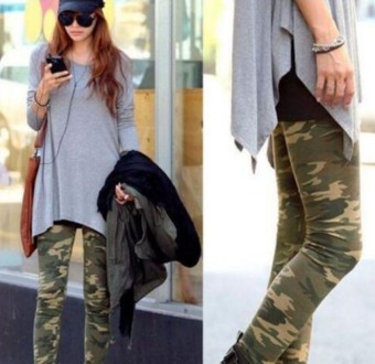 Camouflage Fashion Womens Sexy Skinny Print Leggings Stretch Jeggings Pants - intl  