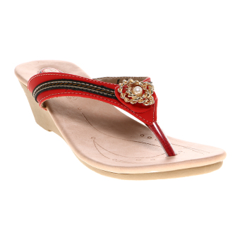 Carvil Canny-02L Ladies Sandal Casual - Red  