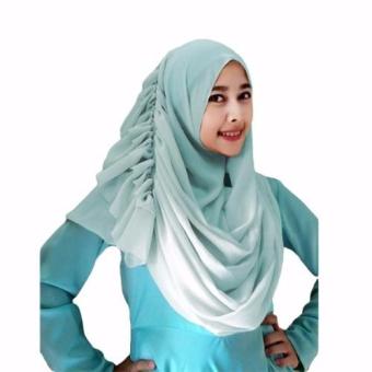 Cassanova Hijab Kerudung Semi Instan -hijau mint  