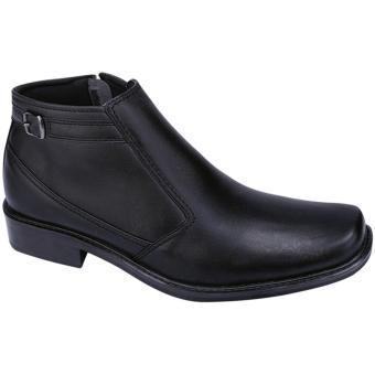 Catenzo Bn 112 Sepatu Boots Pria Pantofel/Formal-Kulit-Tpr Outsole-Bagus Dan Elegan (HITAM)  