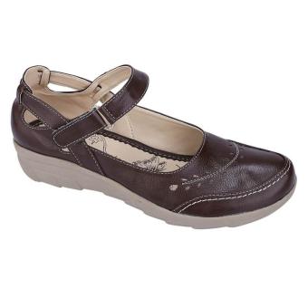 Catenzo |Jual Sandal High Heels Wanita - RB 004 | Bahan : SYNTHETIC | Warna : COKLAT  
