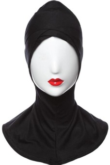 CatWalk Cotton Muslim Inner Hijab Islamic Full Cover Hat Underscarf One Size (Black) - intl  