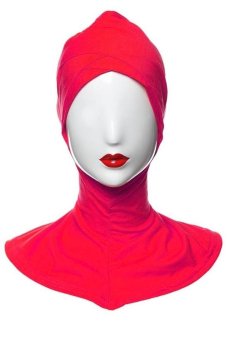 CatWalk Cotton Muslim Inner Hijab Islamic Full Cover Hat Underscarf One Size (Red)  