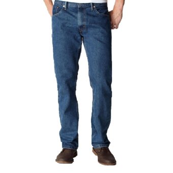 Celana jeans pria regular - blue wash  