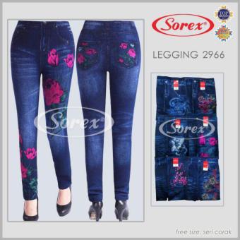 Celana Legging Jeans Flower sorex 6692  