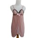 CK Underwear Lingerie Sexy - Baby Dolls Beige List Hitam - SLB - 001- Pink  