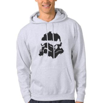 Clothing Online Hoodie Trooper Face 05 - Abu-abu  