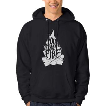 Clothing Online Hoodie You Are My Fire - Hitam  