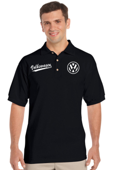 Clothing Online Polo Shirt Volkswagen Logo 01 - Hitam  