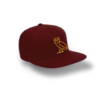 Clothing Online Topi Snapback Ovo Drake - Maroon  